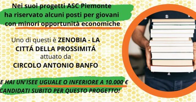 Per maggiori informazioni: http://www.arciserviziocivile.it/piemonte/?fbclid=IwAR1mBAqEz-nu_zPbcxTs8hxAYtK3IJoj26E_KBJ8VkmqWTWAm_cgVKwFSIg
